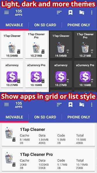 AppMgr Pro III (App 2 SD) APK screenshot 5