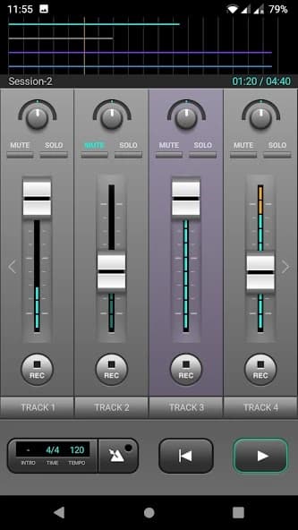 J4T Multitrack Recorder APK screenshot 1