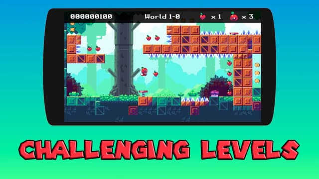 Appfy 2D Adventure - Hard one tap jump and run screenshot 2