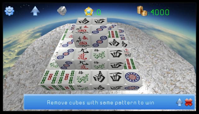 Mahjong 3D Cube Solitaire screenshot 1