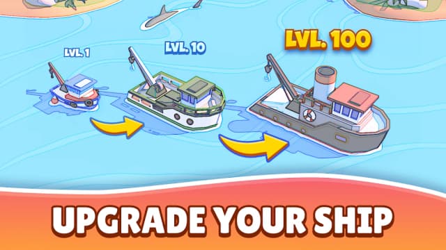 Fish idle: hooked tycoon. Your own fishing boat screenshot 5