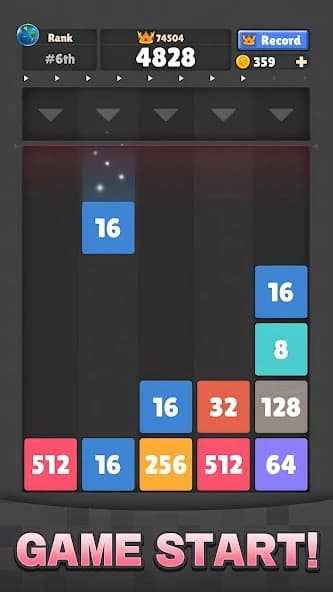 Drop The Number : Merge Game screenshot 1
