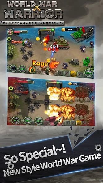 World War Warrior - Battleground Survival screenshot 1