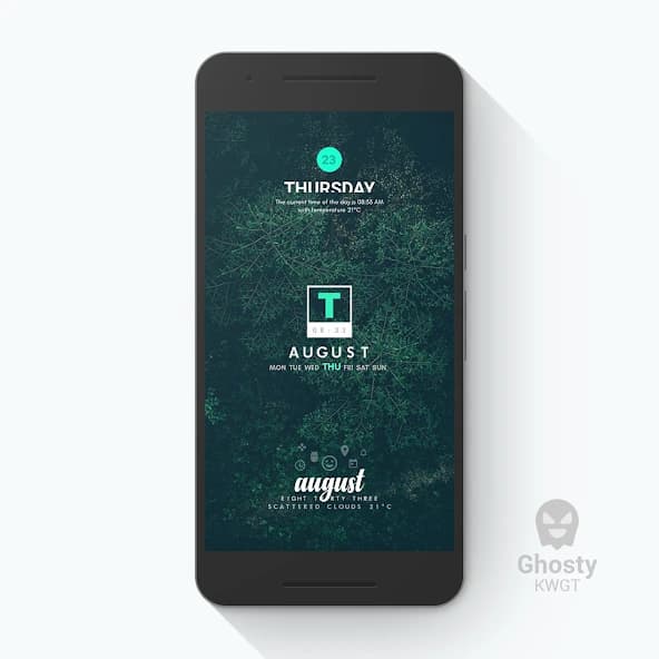 Ghosty KWGT APK screenshot 6