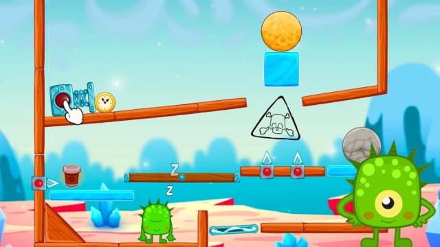 Alarmy & Monsters: physics puzzle game screenshot 3