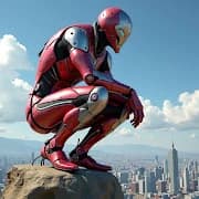 Super Crime Steel War Hero Iron Flying Mech Robot icon