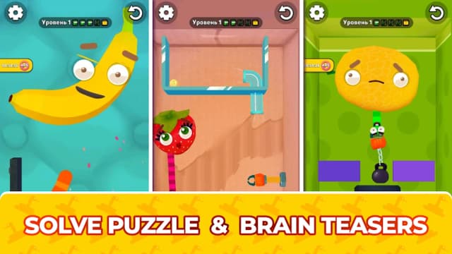 Worm out: Brain teaser & fruit screenshot 1