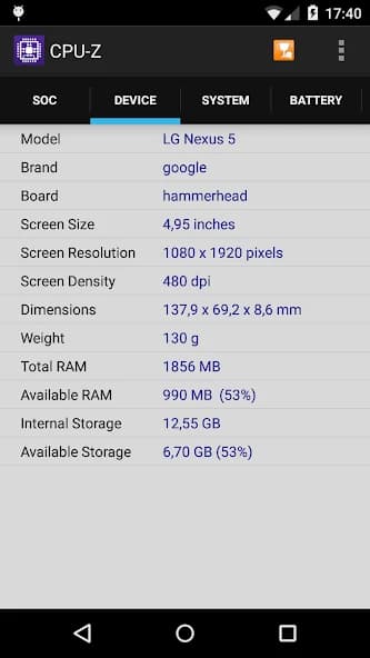 CPU-Z (Premium) 1.21 screenshot 2