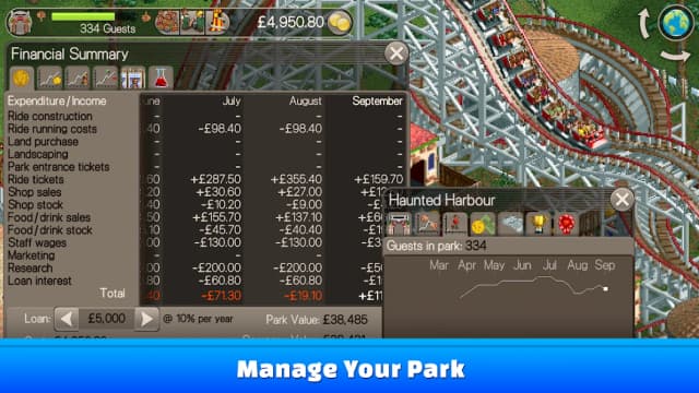 RollerCoaster Tycoon Classic APK screenshot 5
