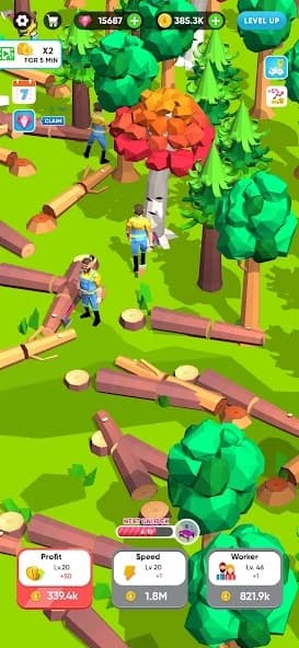 Idle Lumber Mill screenshot 1