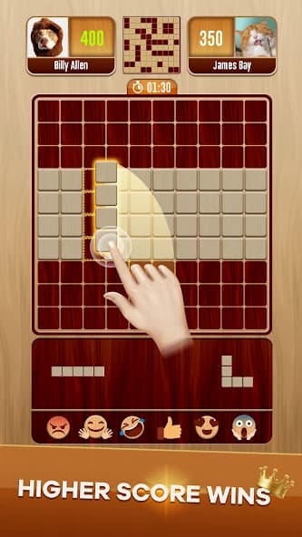 Woody Battle: Online Multiplayer Block Puzzle screenshot 2