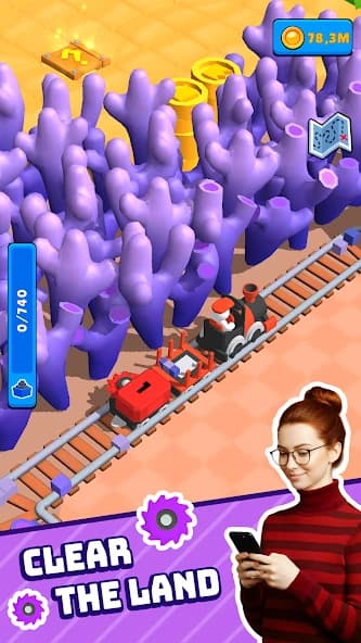Train Miner: Idle Railway Game APK screenshot 2