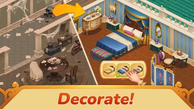 Storyngton Hall: Игры три-в-ряд и дизайн особняка screenshot 2