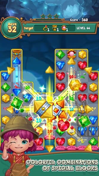 Jewels fantasy: match 3 puzzle screenshot 2