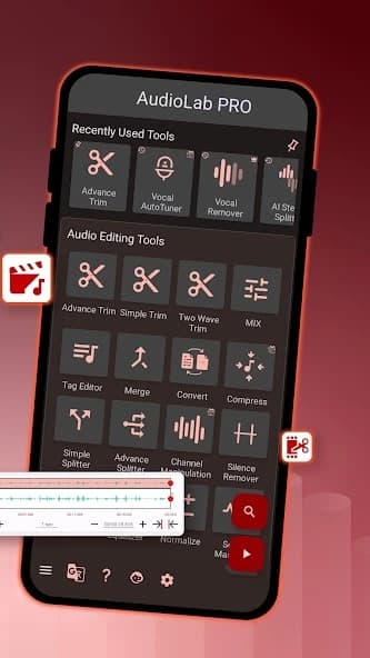 AudioLab – Audio Editor Recorder & Ringtone Maker APK screenshot 2