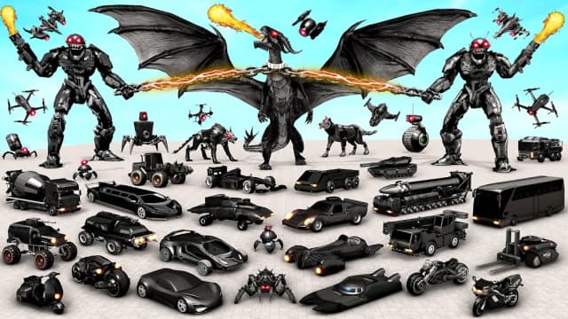 Bee Robot Car Transformation Game: Robot Car Games screenshot 1