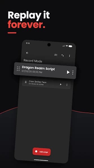 Touch Recorder [Macro Clicker] APK screenshot 2