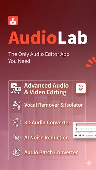 AudioLab – Audio Editor Recorder & Ringtone Maker APK screenshot 1
