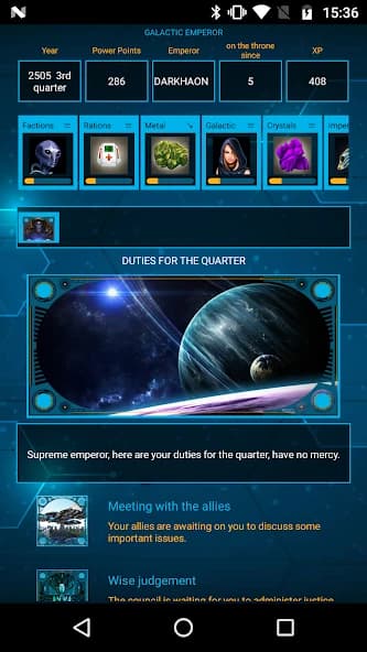 Galactic Emperor: space strategy & RPG, Sci-Fi screenshot 3
