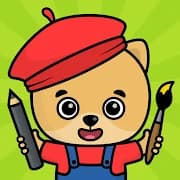 Kids coloring game icon