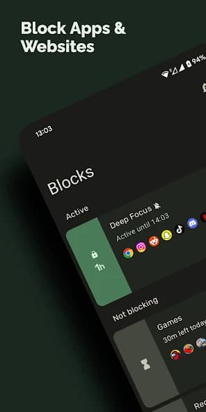 Block Apps - Productivity & Digital Wellbeing screenshot 1