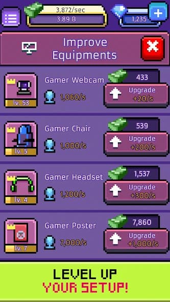 xStreamer - Livestream Simulator Clicker Game screenshot 3
