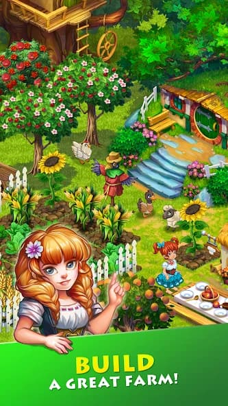 Farmdale - magic family farming game screenshot 1