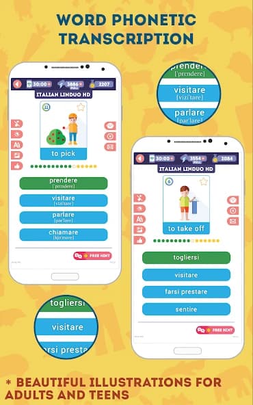 Italian for Beginners: LinDuo HD screenshot 4