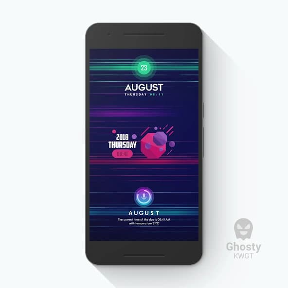 Ghosty KWGT APK screenshot 5