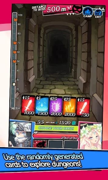 Dungeon&Girls: Card RPG screenshot 2