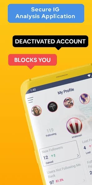 Followers & Likes Tracker for Instagram – Repost APK screenshot 1