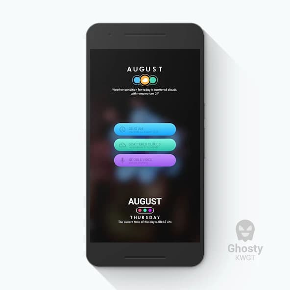 Ghosty KWGT APK screenshot 3