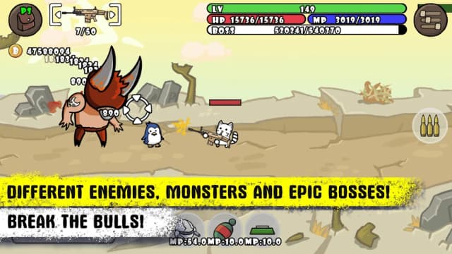 Cat shoot war: offline games screenshot 5