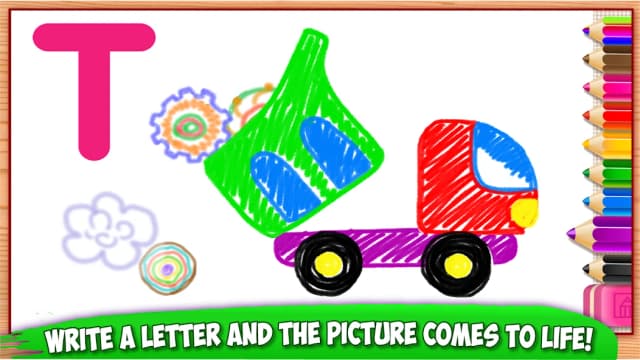 ABC DRAW! Alphabet games Preschool! Kids DRAWING 2 screenshot 5