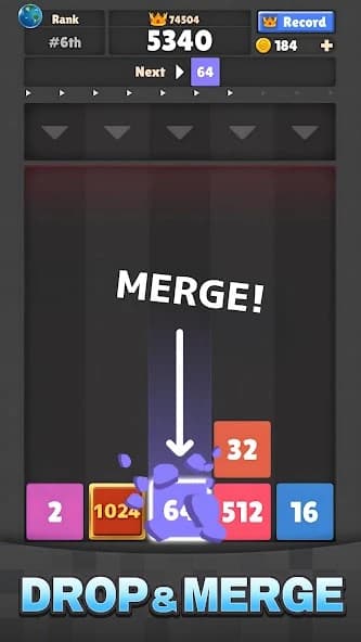 Drop The Number : Merge Game screenshot 3