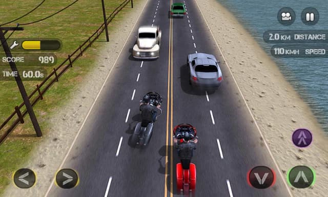 Race the Traffic Moto (MOD, money/fuel) 1.0.15 screenshot 2