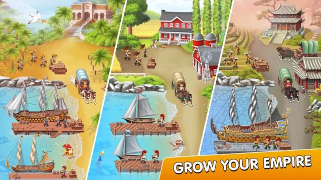 Pocket Ships Tap Tycoon: Idle Seaport Clicker screenshot 1