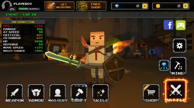 PIXEL BLADE M(пикселей лезвие) screenshot 1