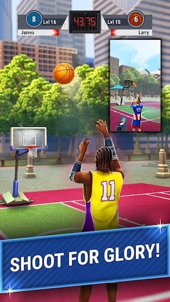 Shooting Hoops - 3 Point Basketball Games screenshot 2
