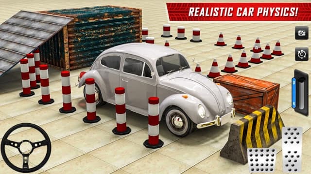 Classic Car Parking Real Driving Test screenshot 1