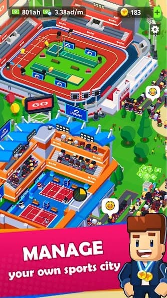Sports City Tycoon - Idle Sports Games Simulator screenshot 1