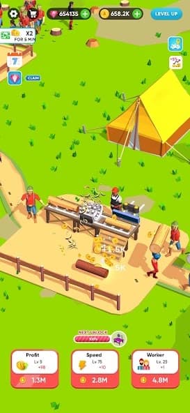 Idle Lumber Mill screenshot 2