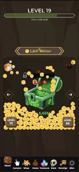 Treasure Chest Clicker – Idle APK screenshot 1