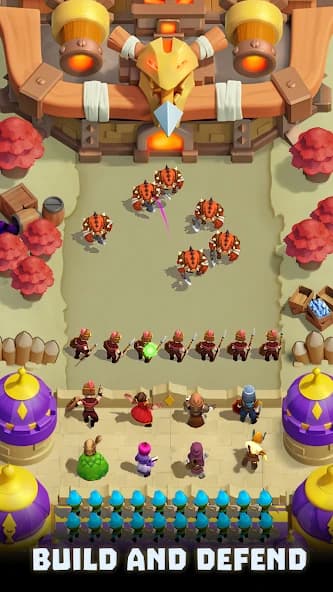 Wild Castle: 3D Offline Strategy Defender TD screenshot 4