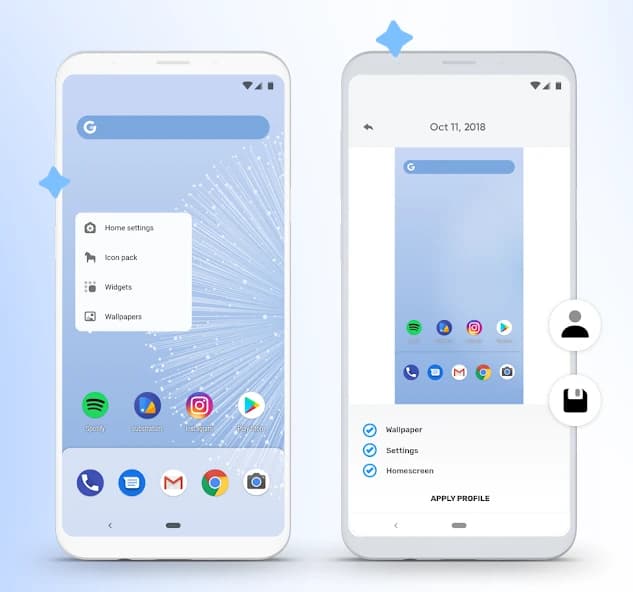hyperion launcher APK screenshot 2