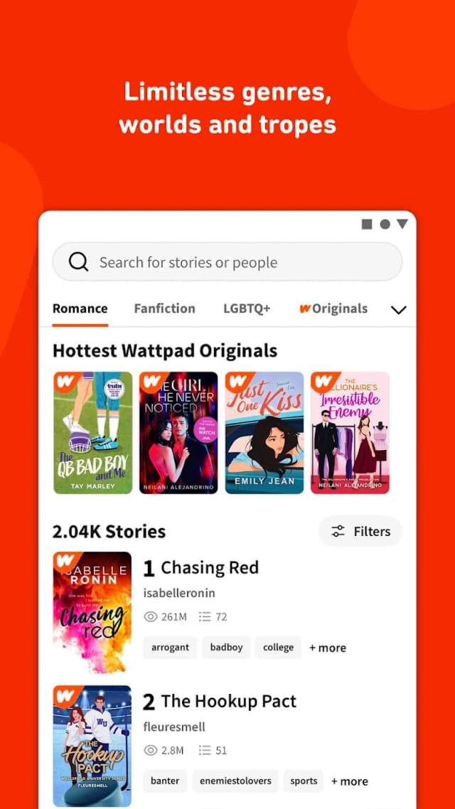 Wattpad screenshot 7