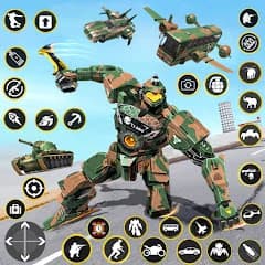 Army Bus Robot Car Game – Transforming robot games icon