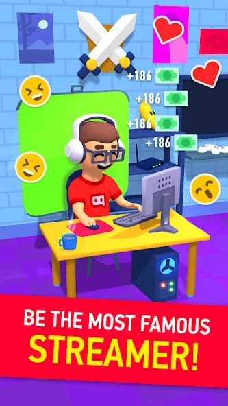 Idle Streamer - Tuber game screenshot 1