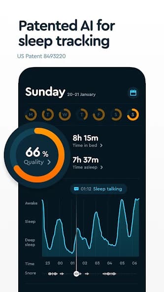 Sleep Cycle: Sleep analysis & Smart alarm clock APK screenshot 2