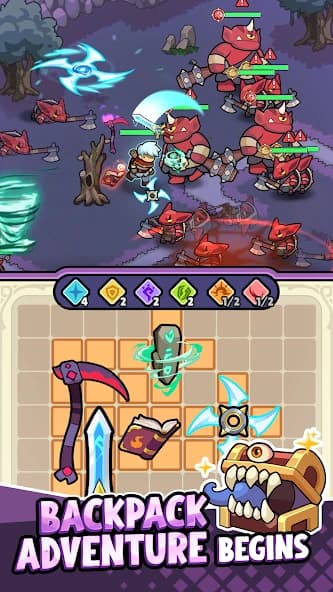 Backpack Legends Adventure RPG APK screenshot 1